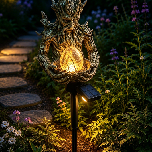 🌳 Tree Spirit Solar Garden Light – Magical Woodland Glow Outdoor Decor for Garden, Pathway & Yard