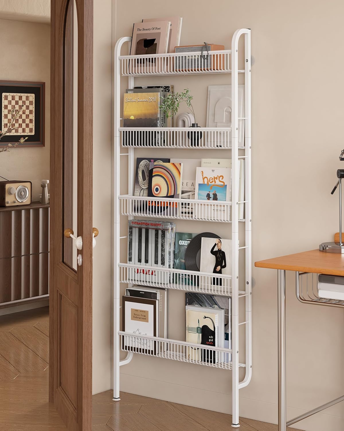 🏠 5‑Tier Slim Storage Rack – Space‑Saving Organizer for Bathroom, Kitchen & Laundry