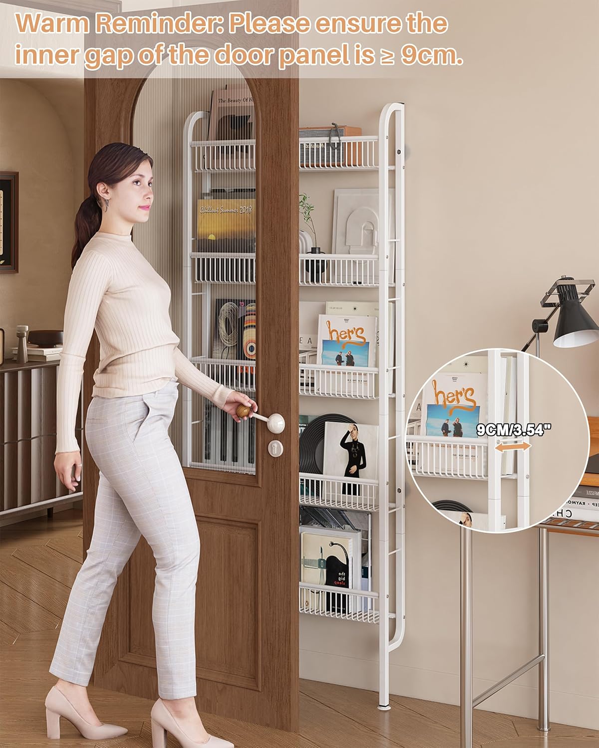 🏠 5‑Tier Slim Storage Rack – Space‑Saving Organizer for Bathroom, Kitchen & Laundry