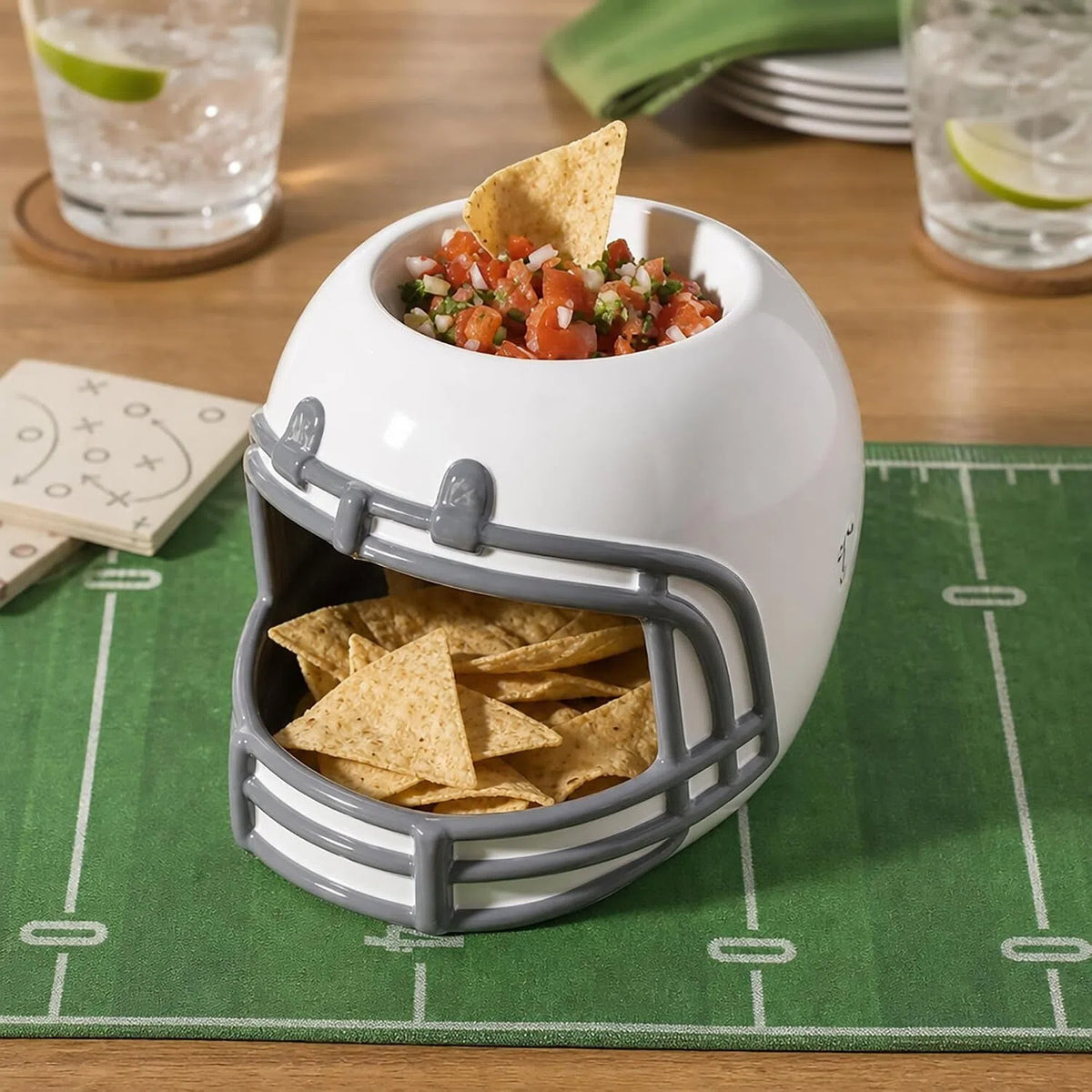 🏈 Football-Themed Chip & Dip Bowl