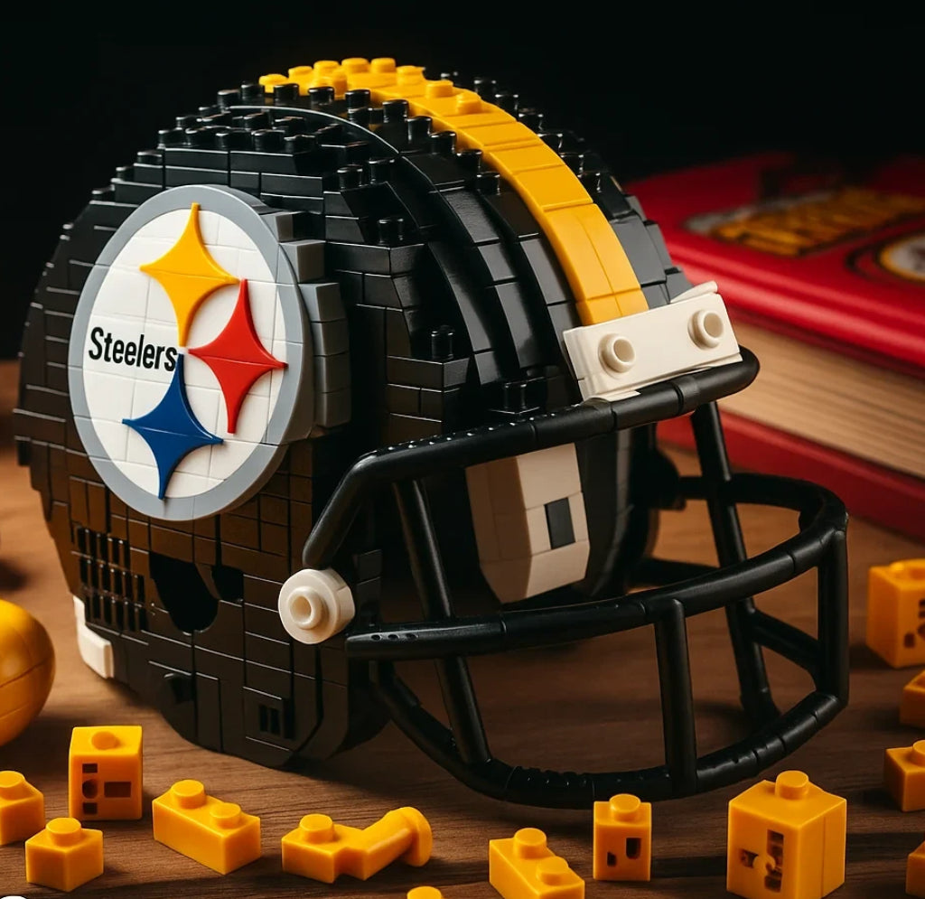 🏈 Football Helmet Building Set – Collectible Sports Display Model