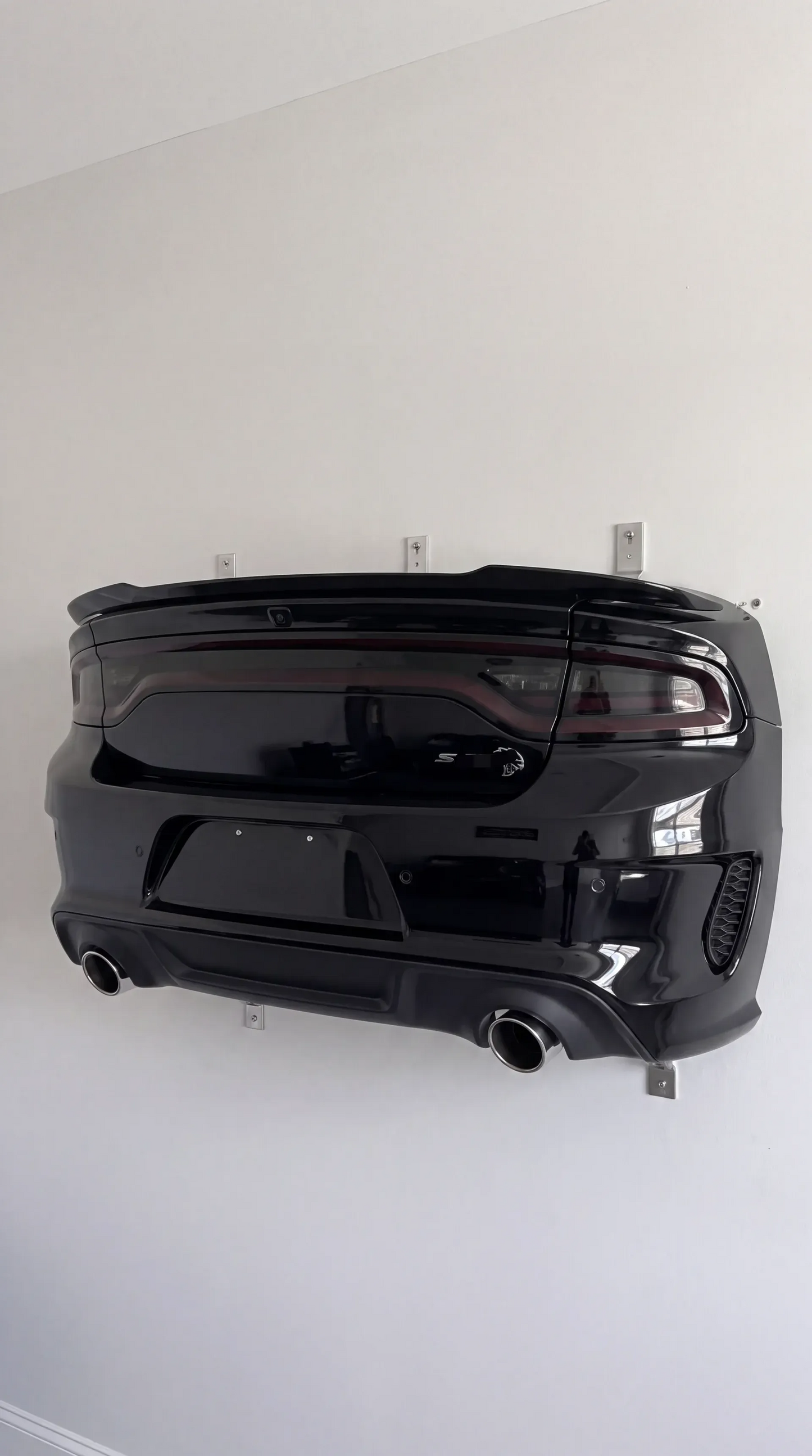 🏎️ Supercar Rear Wall Shelf – 3D Ambient Art with LED Taillights & Display Storage