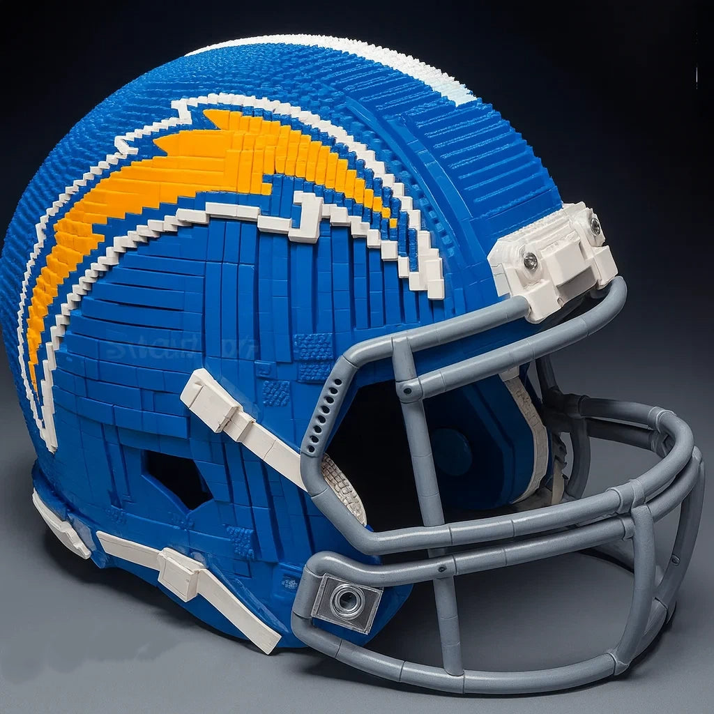 🏈 Football Helmet Building Set – Collectible Sports Display Model