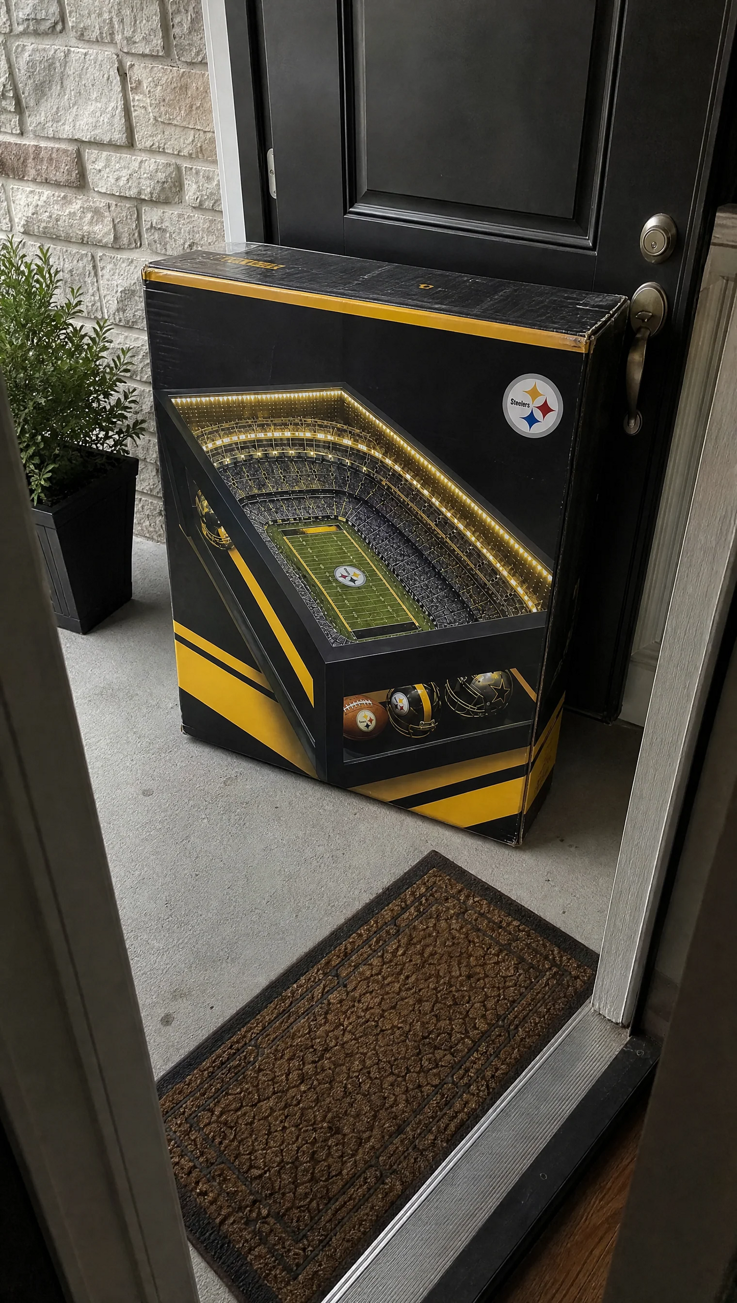 ⚽ Stadium‑Inspired Coffee Table – LED‑Lit Game Day Centerpiece for Your Living Room