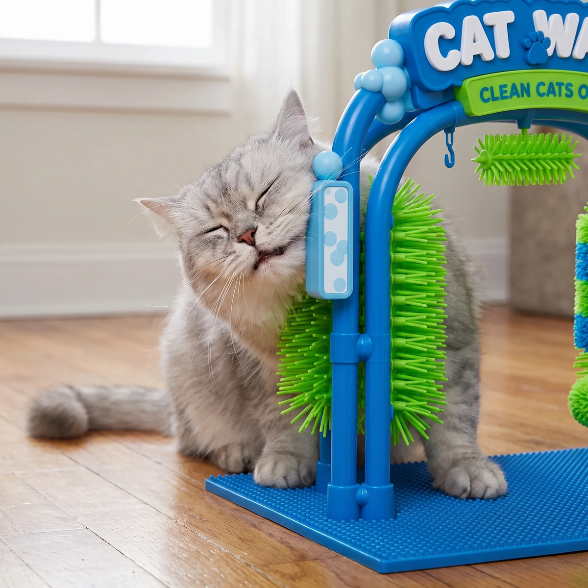 🐱 Self‑Grooming Cat Brush – Let Your Cat Groom Naturally