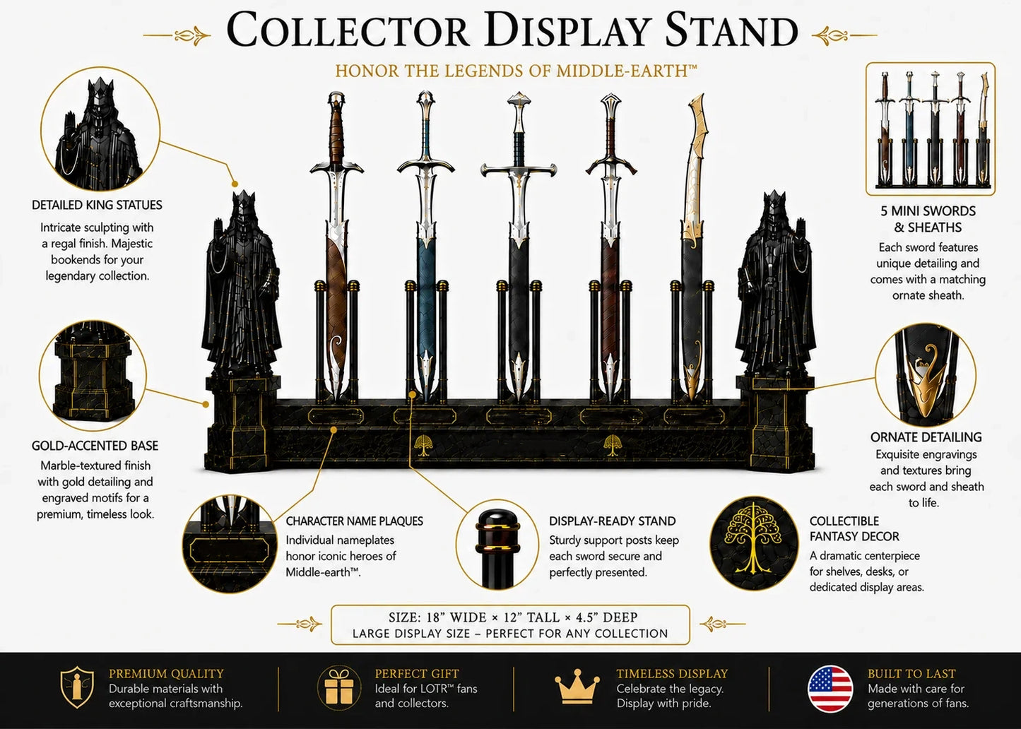 ⚔️ Medieval Fantasy Dagger Display Collection