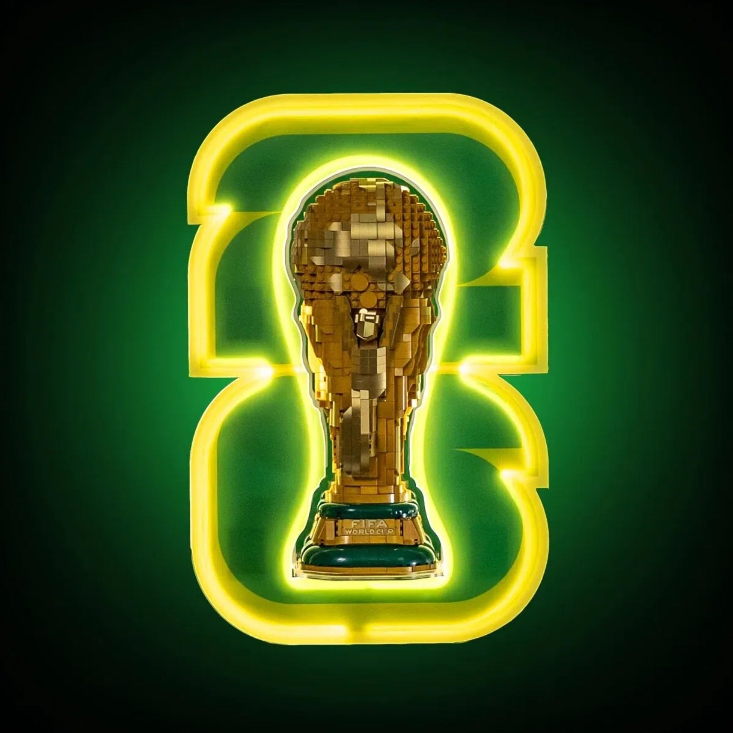 🏆 Premium Football Trophy LED Display Stand – Wall‑Mounted Showcase for Collectibles