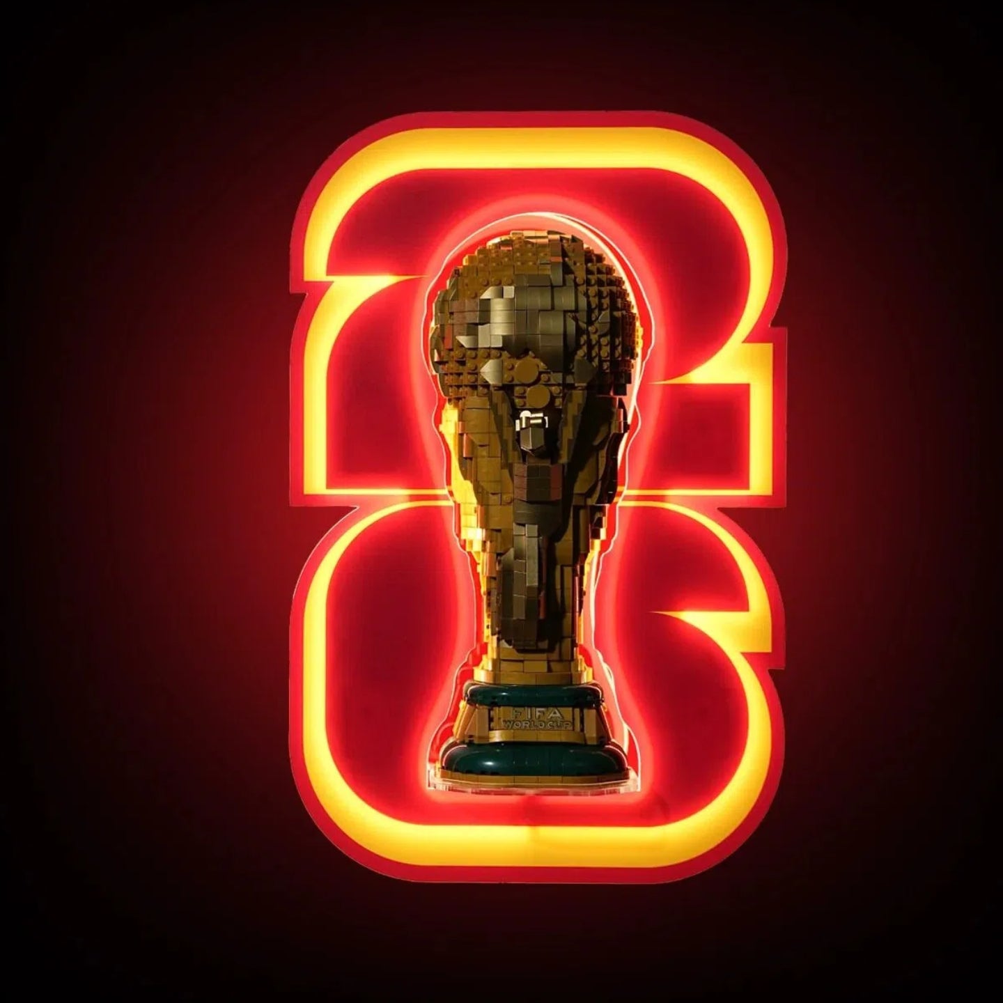 🏆 Premium Football Trophy LED Display Stand – Wall‑Mounted Showcase for Collectibles
